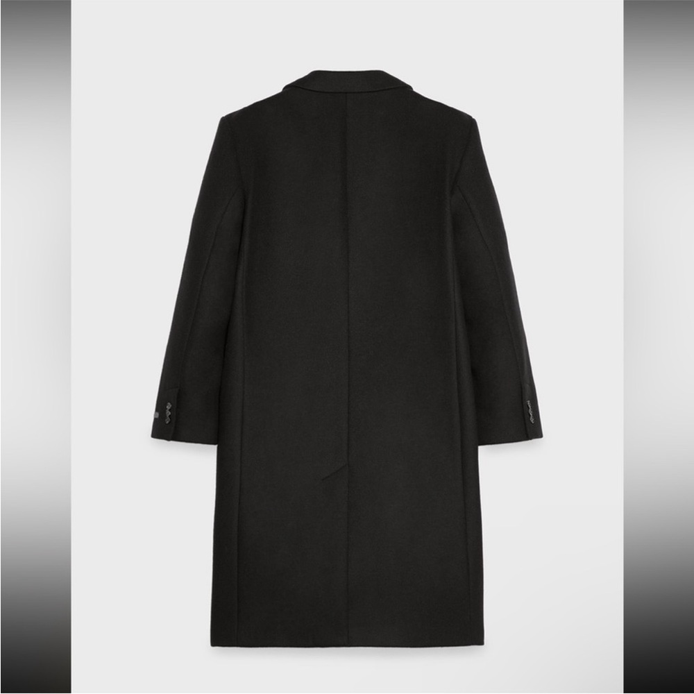 $350 Zara Black Oversized wool blend Coat Jacket STEVEN MEISEL Limited Ed XS NWT - Picture 7 of 13